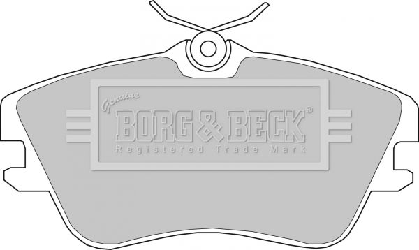 BORG & BECK Piduriklotsi komplekt,ketaspidur BBP1160